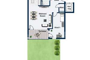 Erstbezug! 3-Zimmer-EG-Wohnung mit schönem Garten. – Die vollständige Adresse der Immobilie erhältst du vom Anbieter., 71686 Remseck am Neckar – Vorschaubild 3