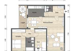 Junkersdorf - oberste Etage ohne Schrägen - große 3 Zimmer - Tageslichtbad - nach Vereinbarung frei! – Die vollständige Adresse der Immobilie erhältst du vom Anbieter., 50858 Junkersdorf, Köln – Vorschaubild 26