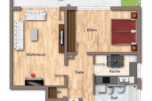 Charmante Gartengeschosswohnung mit Terrasse, Garten und zwei Garagen – Die vollständige Adresse der Immobilie erhältst du vom Anbieter., 45239 Fischlaken, Essen – Vorschaubild 12