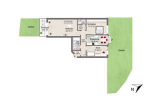 Eine absolute Rarität: ruhige Gartenwohnung im Rückgebäude mitten im Glockenbach! – Die vollständige Adresse der Immobilie erhältst du vom Anbieter., 80469 Glockenbach, München – Vorschaubild 17