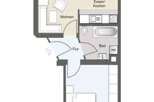 Attraktive 2-Raum-Wohnung mit Balkon – Die vollständige Adresse der Immobilie erhältst du vom Anbieter., 9126 Gablenz, Chemnitz – Vorschaubild 8