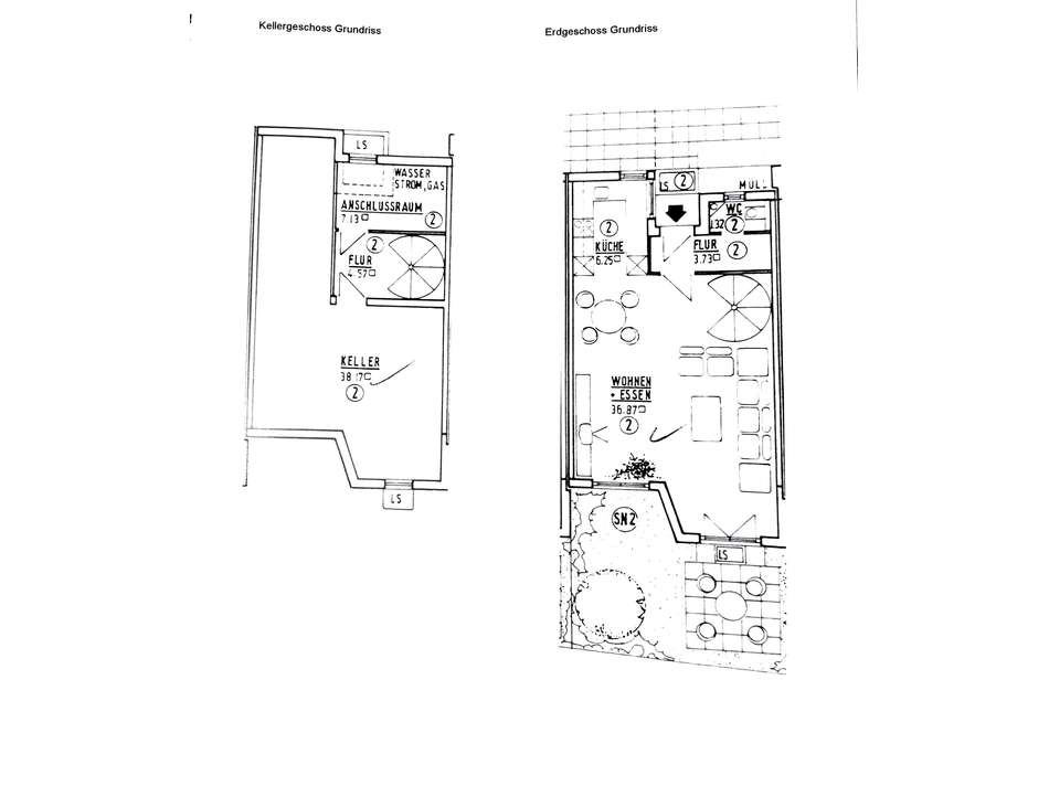 Keller und Erdgeschoss