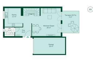 4-Zi.-Doppelhaushälfte mit ausgebautem Dachstudio, Keller, Garage, inkl. Grundstück – Kirschgärten 44, 45665 Recklinghausen – Vorschaubild 11