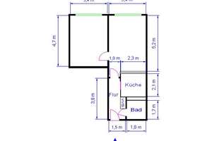 2-Raumwohnung im Kannenstieg – Dr.-Grosz-Str. 3, 39126 Neustädter See, Magdeburg – Vorschaubild 3