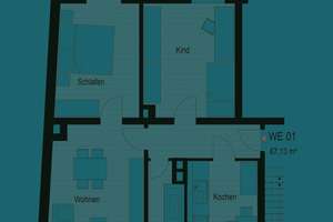 Attraktive 3-Zimmer-Wohnung mit Loggia in Chemnitz-Hilbersdorf! – Die vollständige Adresse der Immobilie erhältst du vom Anbieter., 9131 Hilbersdorf, Chemnitz – Vorschaubild 9