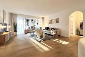Einziehen und wohlfühlen – Stilvoll sanierte Wohnung mit Balkon & Gartenblick