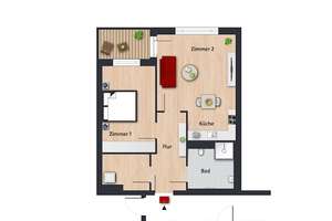 Stilvoll und bezahlbar – exklusive Wohnung für Pärchen mit WBS // 2.OG Wohnung 2 – Neue Reihe 8, 38448 Alt-Wolfsburg, Wolfsburg – Vorschaubild 10