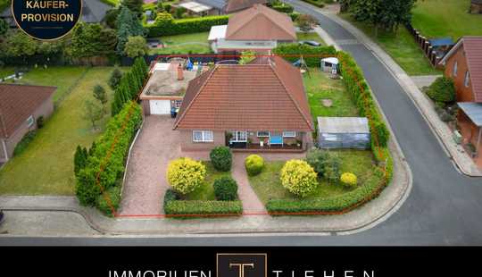 Bild von Flach gebaut, groß "gedacht" – Bungalow mit Garage und Ausbaupotential im Dachgeschoss in Esterwegen