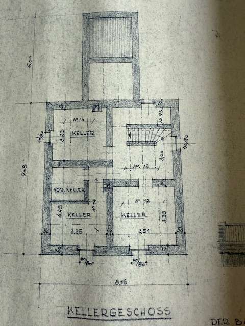 Grundriss Keller