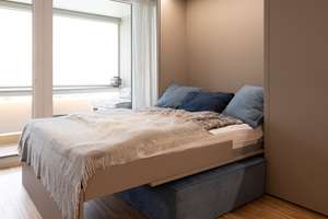 Voll möbliertes Design-Apartment „All in One“ , 7. Stock Westbalkon, OHNE Makler, frei! – Helene-Mayer-Ring 14, 80809 Am Riesenfeld, München – Vorschaubild 6