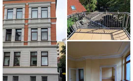 BS Innenstadtnah: 5-Zi. Altbau Wohnung im 1. OG von Privat: BLK, Stuck, Parkett, Garten