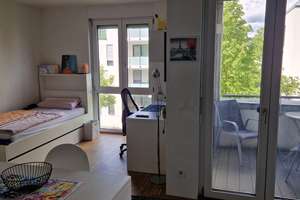 Moderne 1-Zimmer-Wohnung mit Balkon & Aufzug in Idstein | teilmöbliert | ab sofort – Luxemburger Allee 2, 65510 Idstein – Vorschaubild 1