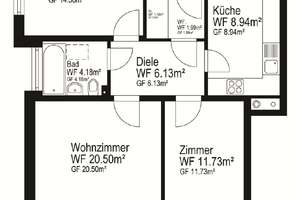 Attraktive 3-Zi-Whg. mit Balkon & Aufzug in München-Hadern – Die vollständige Adresse der Immobilie erhältst du vom Anbieter., 81375 Neuhadern, München – Vorschaubild 6