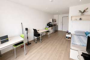 1-Zimmer Studentenapartment, möbeliert, Einbauküche, im Univiertel – Die vollständige Adresse der Immobilie erhältst du vom Anbieter., 86159 Universitätsviertel, Augsburg – Vorschaubild 4
