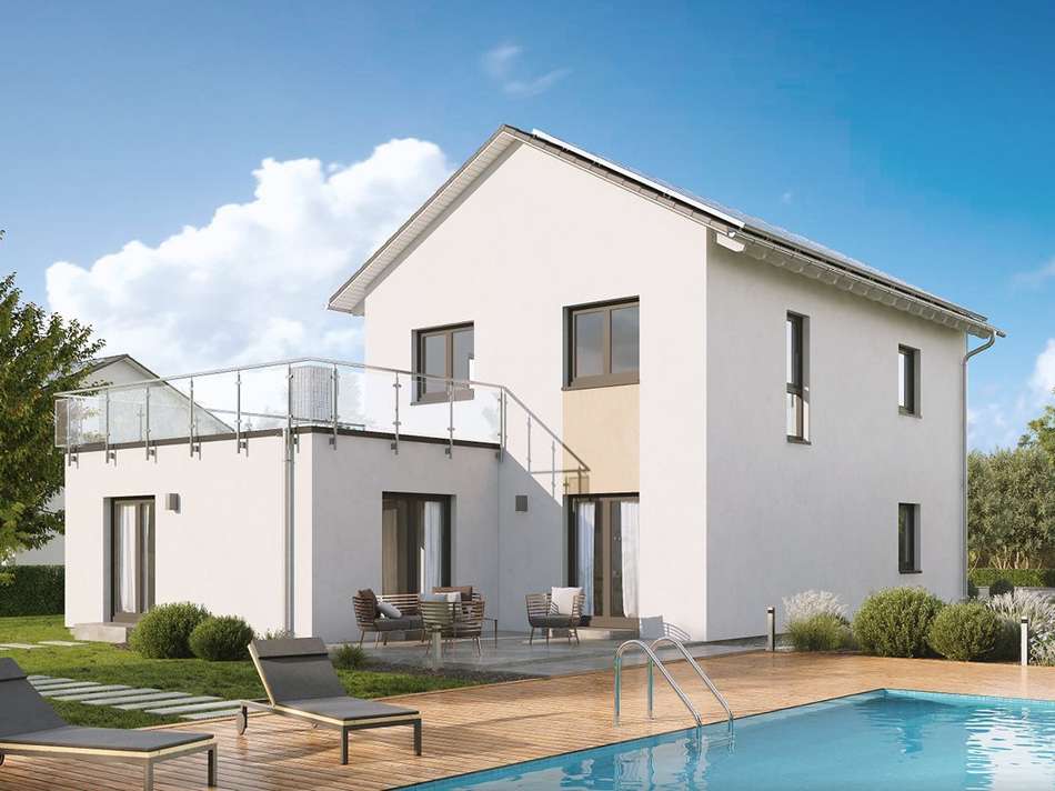 Modernes Poolhaus mit Charme