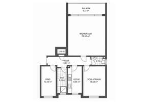 3 Zimmer Wohnung mit Balkon. Duschbad. Gäste-WC. Garage und Keller. – Die vollständige Adresse der Immobilie erhältst du vom Anbieter., 28307 Mahndorf, Bremen – Vorschaubild 9
