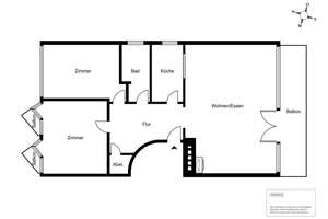 Hochparterre-Wohnung mit großem Südbalkon, Kamin und Einzelgarage – 22609 Nienstedten, Hamburg – Vorschaubild 12