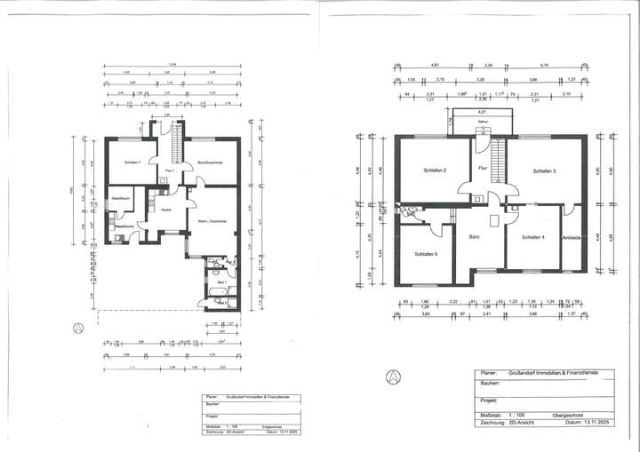 Grundrisse Haupthaus