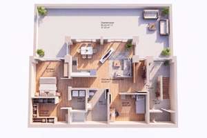 City-Loft mit 60m² Dachterrasse - ruhiger Innenhof – Die vollständige Adresse der Immobilie erhältst du vom Anbieter., 65185 Mitte, Wiesbaden – Vorschaubild 8