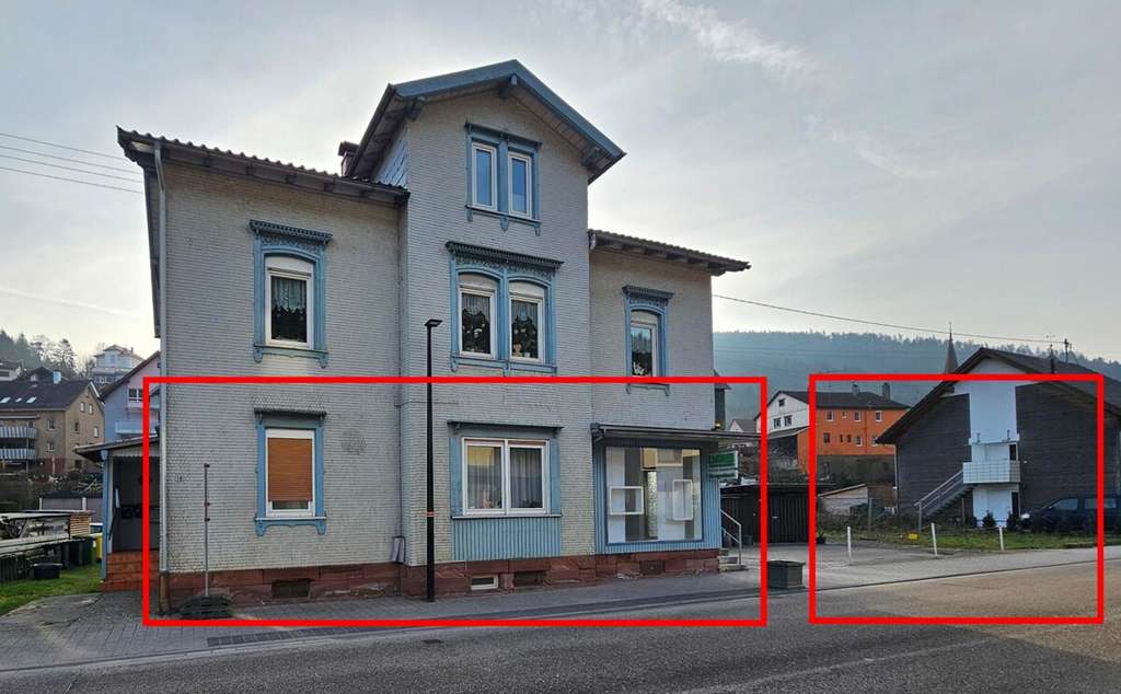 Immobilie in Höfen an der Enz - Flexibles Erdgeschoss mit Potenzial: Wohnen & Arbeiten kombinieren – plus separates Grundstück - Bild 0