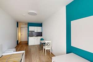 Studenten aufgepasst! Möbliertes 1-Zimmer-Apartment mit Einbauküche und Loggia – 60486 Bockenheim, Frankfurt am Main – Vorschaubild 2