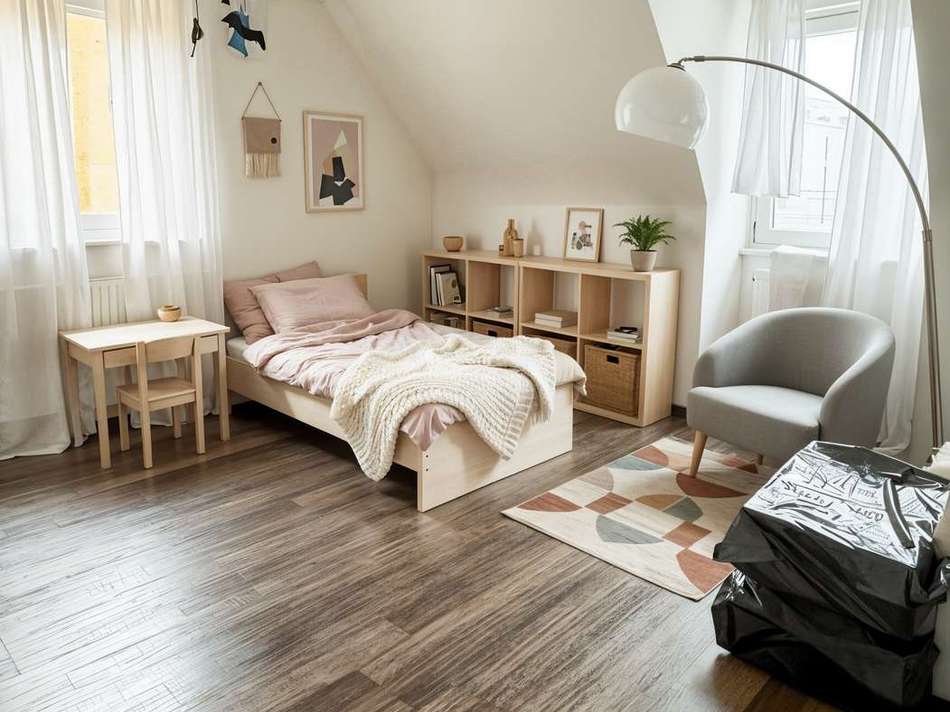 Kinderzimmer - mit Einrichtung