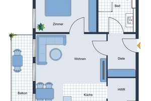 Modernes Wohnen mit Balkon: Stilvolle 2-Zimmer-Neubauwohnung in Hamburg-Sasel – Die vollständige Adresse der Immobilie erhältst du vom Anbieter., 22391 Wellingsbüttel, Hamburg – Vorschaubild 6
