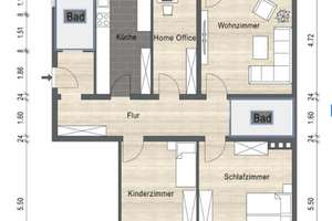 Modernes Wohnen in Neuhausen: 4-Zimmer-Wohnung nach Sanierung – Die vollständige Adresse der Immobilie erhältst du vom Anbieter., 80634 Neuhausen, München – Vorschaubild 9