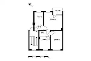 Hübsche 2,5-Zimmer-Wohnung mit Balkon – Bromberger Straße 78, 28237 Bremen – Vorschaubild 2