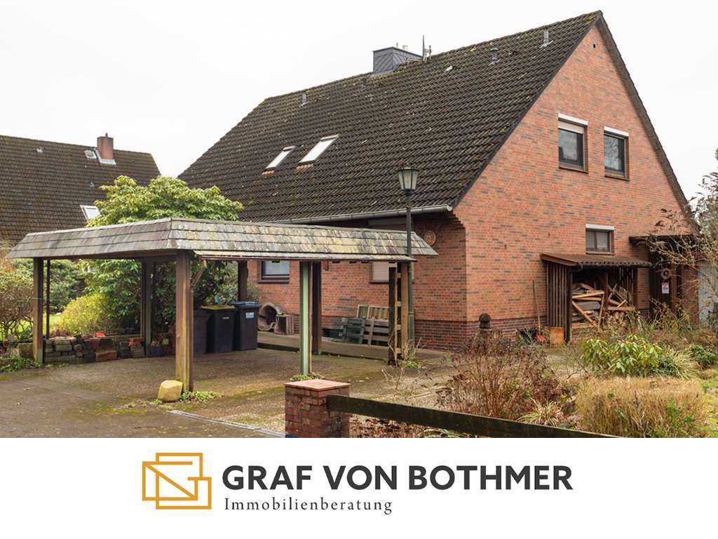 Immobilie in Lauenbrück - Einfamilienhaus + Einliegerwohnung: vielseitige Immobilie mit zwei Wohneinheiten - Bild 0