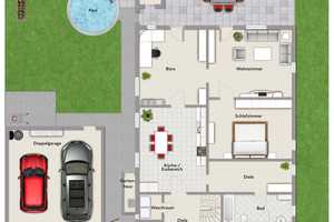 Traumhaus-Charakter! Modernes Einfamilienhaus mit großer Gartenanlage und Swimming-Pool – Karlsruhe (Kreis) – Vorschaubild 14