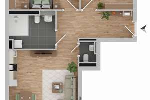 Stilvolle 3-Zimmer-Wohnung mit Balkon und neuer Einbauküche in Hannover  – Maria-Telkes-Platz 4, 30539 Bemerode, Hannover – Vorschaubild 6