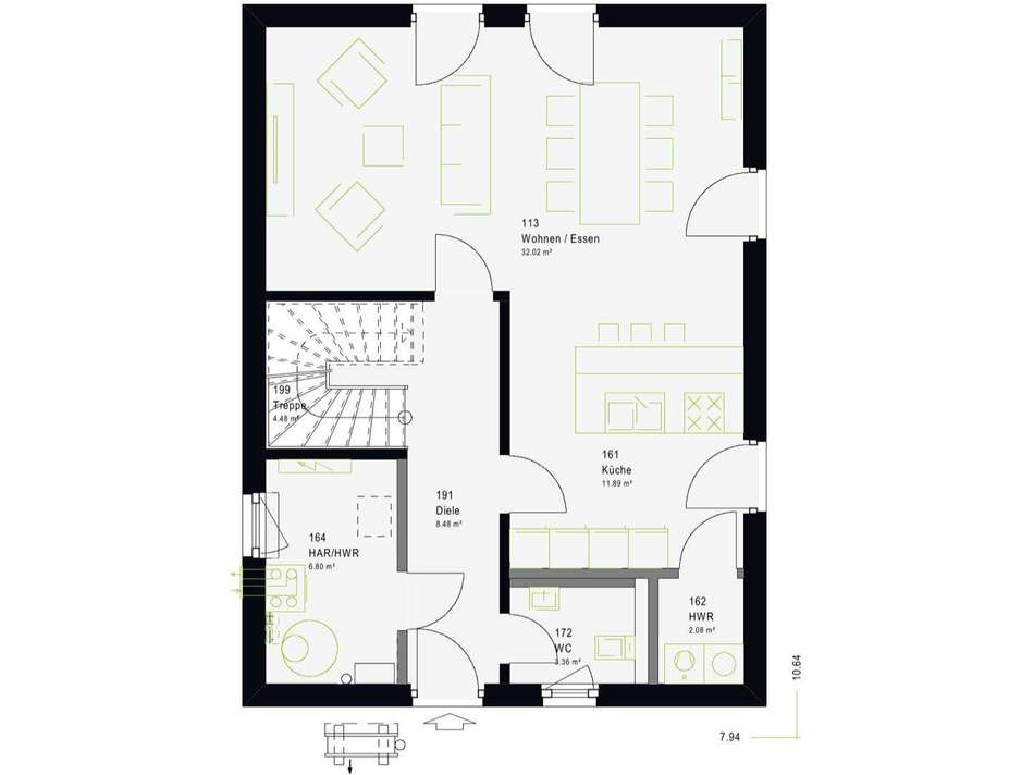 Grundriss Erdgeschoss