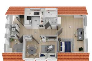 ::: Möbilierte 2,5 Zi.-DG-Whg. mit EBK, Stpl. im Freien - Pauschalpreis inkl. Nebenkosten ::: ::: – Die vollständige Adresse der Immobilie erhältst du vom Anbieter., 70435 Zuffenhausen-Frauensteg, Stuttgart – Vorschaubild 5