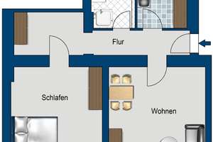Sanierte große 2 Zimmer Wohnung im Florakiez ab Anfang Juni 2026 – Grunowstr. 5, 13187 Pankow (Ortsteil), Berlin – Vorschaubild 2