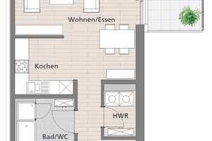 Wohnen im Park - sonnige 2-Zimmer-Wohnung im 3.OG mit Blick ins Grüne – Werner-Uhlworm-Str. 10, 99085 Erfurt – Vorschaubild 21