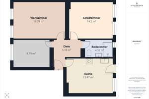 Krefeld-Linn: Gepflegte 3-Zimmer-Wohnung mit großem Balkon (vermietet) – Die vollständige Adresse der Immobilie erhältst du vom Anbieter., 47809 Linn, Krefeld – Vorschaubild 14