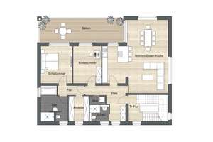 Erstbezug - erstklassige 4-Zimmerwohnung mit ca. 133 m² Wohnfläche, Carport und sonnenver. Balkon – Die vollständige Adresse der Immobilie erhältst du vom Anbieter., 68794 Oberhausen-Rheinhausen – Vorschaubild 3