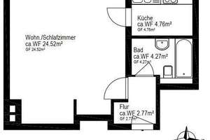 Feldmoching: Möbliertes 1-Zimmer Apartment nähe Lerchenauer See - bald frei – Die vollständige Adresse der Immobilie erhältst du vom Anbieter., 80995 Lerchenau-West, München – Vorschaubild 14