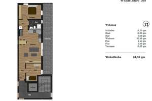 Moderne 3- Zimmerwohnung mit geräumiger Terrasse und A+ Energieeffizienz! – 63071 Vorderwald-Rosenhöhe, Offenbach am Main – Vorschaubild 9