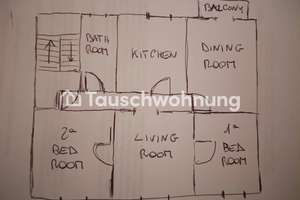 Tauschwohnung: Darmstadt-Nord: Geräumige Wohnung mit 2.5 Zimmern