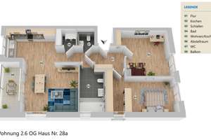 ERSTBEZUG! Obergeschosswohnung am Bagno – Die vollständige Adresse der Immobilie erhältst du vom Anbieter., 48565 Steinfurt – Vorschaubild 2