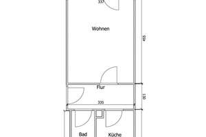 Schöne 1 Raum Wohnung im Erdgeschoss mit Balkon – Am Schlossteich 2a, 38838 Huy – Vorschaubild 3