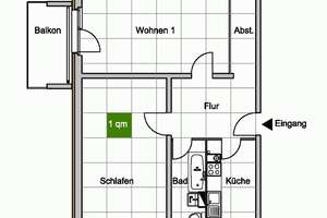 Ihr sucht eine großzüge WG-Wohnung? Dann schaut Euch diese Wohnung an! – Am Dahlienheim 26, 1257 Leuben (Stadtteil), Dresden – Vorschaubild 2