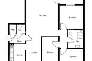 Modernisiert und gepflegt – 4-Zimmer-Eigentumswohnung in Oberkassel – Die vollständige Adresse der Immobilie erhältst du vom Anbieter., 53227 Oberkassel, Bonn – Vorschaubild 6