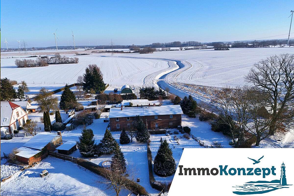 Wohnhaus mit 311m² Wfl, 4286m² Grdst., & Ausbaureserve! Auf Wunsch bis zu 11.000m² Grundstücksfläche, Vorpommern Greifswald Kreis – Bild 1