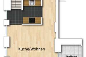 Moderne 2-Raum-Maisonette-Wohnung  - Balkon - Fußbodenheizung - Parkett - – Braunschweiger Str. 13, 39112 Magdeburg – Vorschaubild 6
