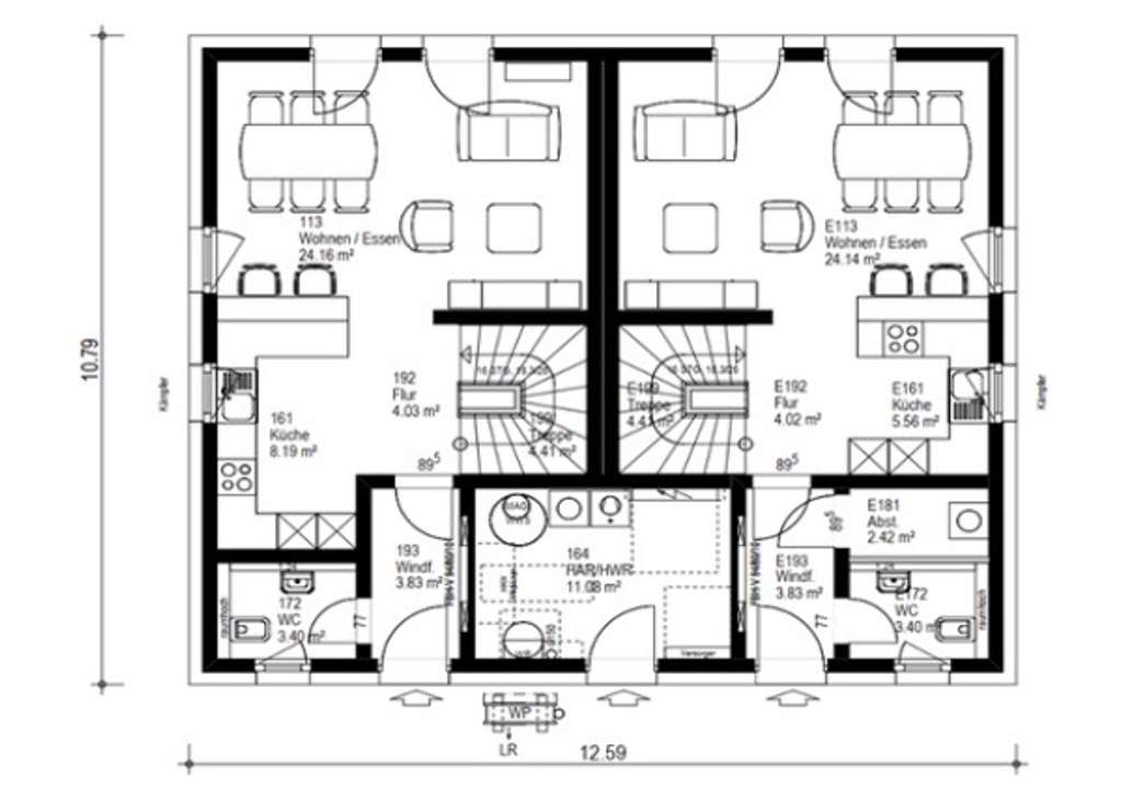 Immobilie in Gechingen - Zwei Familien - Ein Preis! Doppelte KFN Förderung!! 2-FH im Doppelhausstil in massiver Bauweise! - Bild 3