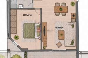 Helle 2-Zimmer-Wohnung mit großzügigem Wohnbereich und Terrasse – Die vollständige Adresse der Immobilie erhältst du vom Anbieter., 1279 Laubegast, Dresden – Vorschaubild 5