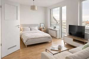 Charmante 1-Zimmer Wohnung im 5. OG mit Terrasse und Balkon  – Oststr. 39, 40211 Stadtmitte, Düsseldorf – Vorschaubild 1